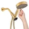 Brondell Nebia Yuba 5-Setting Water Saving Handshower with HaloNetic Dual Docking System, Matte Gold NE80-HSHNBB-MG - alternate 9